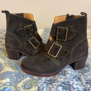 FRYE Sabrina Double Buckle Boots